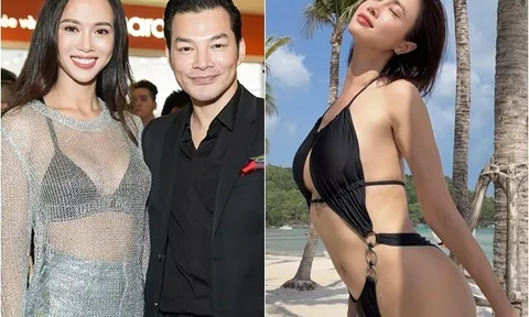 "Tình cũ" Trần Bảo Sơn diện áo tắm xẻ cao khoe "cặp đào" cực phẩm, dáng thon đẹp nhờ chồng khéo chăm