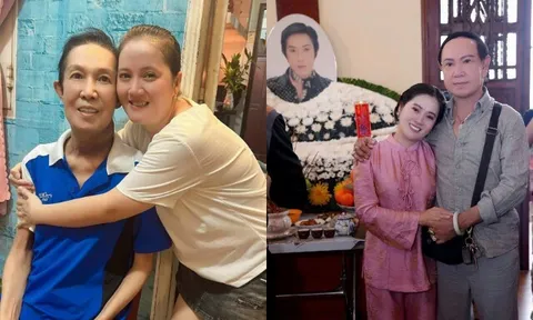 Xuất hiện người đàn ông giống hệt NSƯT Vũ Linh được Hồng Loan gọi là "ba", con gái cố nghệ sĩ khóc nấc trong ngày giỗ