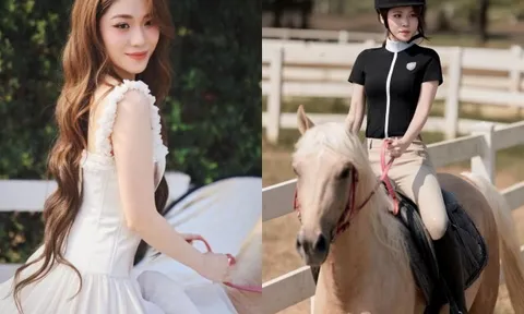 Hoa hậu Việt có niềm đam mê cưỡi ngựa từ năm 8 tuổi, nhan sắc sau nửa năm đăng quang gây chú ý
