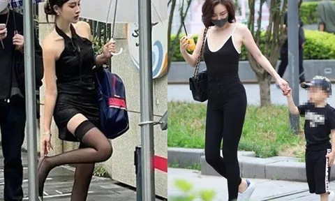 Phát ngượng với bộ đồ các mẹ trẻ mặc tới trường đưa đón con, có cô trông chẳng khác gì đi "quẩy"
