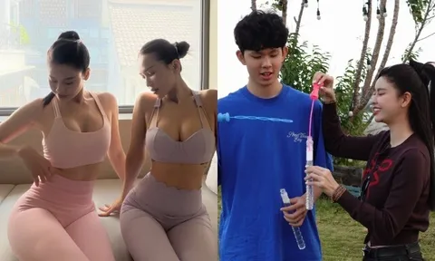 Mẹ đơn thân U40 chăm khoe vòng 3 "cong vút", nuôi con trai duy nhất lớn thành "người khổng lồ", đứng cạnh mẹ như vệ sĩ