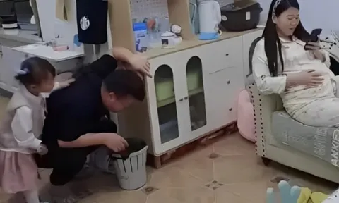 Vợ mang thai 8 tháng, chồng "nghén thay" sụt hơn 20kg khiến MXH xôn xao