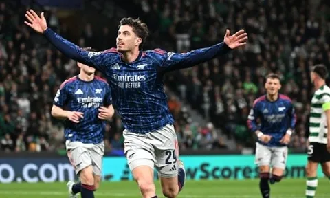 Kai Havertz hóa người hùng, Arsenal hạ gục Sporting ở phút 90+1'