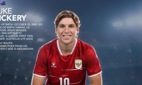 Indonesia đẩy nhanh việc nhập tịch tiền đạo Luke Vickery