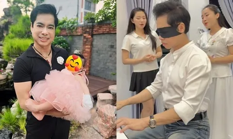 Sao Việt 24h: "Ông hoàng nhạc sến" bịt mắt đánh đàn điệu nghệ, U60 chưa lấy vợ nhưng đã có 2 con, ở biệt thự dát vàng