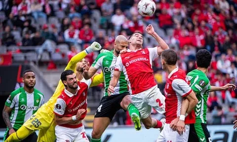 Ngược dòng hụt, Betis cầm chân Braga bằng quả penalty