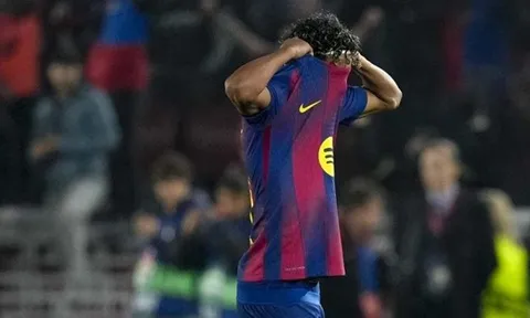 Một cánh én Lamine Yamal không thể giúp Barca vượt bão Atletico