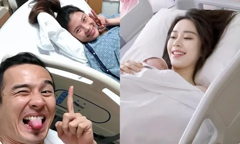 Nhan sắc 18 mỹ nhân Việt trên bàn đẻ: Hoa hậu Việt Nam không son phấn vẫn xinh, người được chồng đồng hành