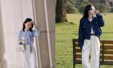 4 cách phối quần trắng giúp diện mạo trẻ trung, thanh lịch hơn hẳn quần jeans