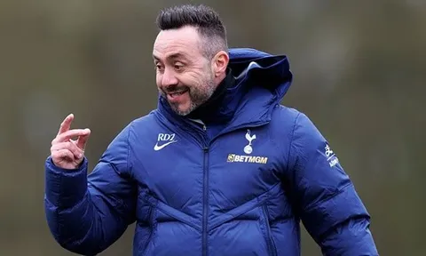 De Zerbi bắt tay khôi phục bản sắc để giúp Tottenham trụ hạng