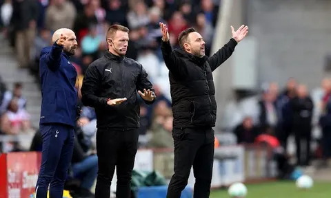 Tottenham thua trận ra mắt của De Zerbi, chính thức xuống nhóm đèn đỏ