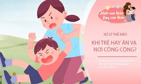 Con lăn ra "ăn vạ" giữa chốn đông người, câu nói "chốt đơn" này dạy con thay đổi thái độ