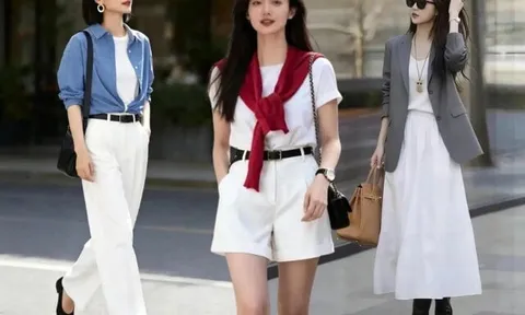 Chỉ cần một chiếc áo thun trắng vẫn có thể mặc đẹp mỗi ngày