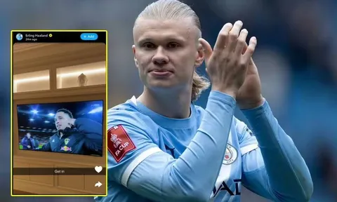 MU thua đau Leeds, Haaland lập tức đăng bài ăn mừng