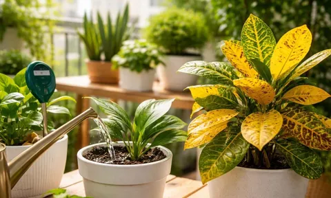 Mùa hè chăm cây cảnh: Tránh 3 sai lầm khiến lá vàng, cây nhanh suy kiệt