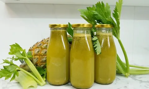 Cách uống nước ép dứa cần tây giảm cân cấp tốc, giúp dáng chuẩn eo thon
