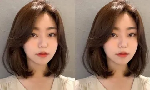 Tóc uốn cụp giúp gương mặt thon gọn, hack nhan sắc rõ rệt