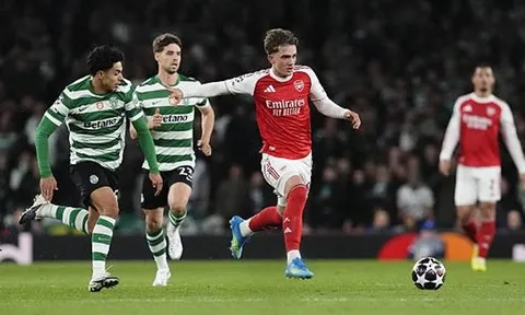 Thoát hiểm trước Sporting, Arsenal ghi tên vào bán kết C1