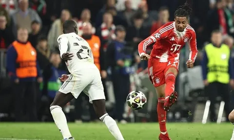 Camera bắt trọn khoảnh khắc bất ngờ trên khán đài trận Bayern đấu Real