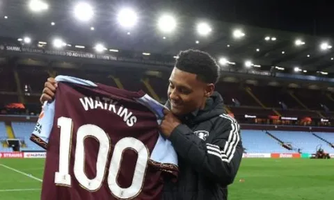 Watkins hạnh phúc với cột mốc 100 bàn cho Aston Villa