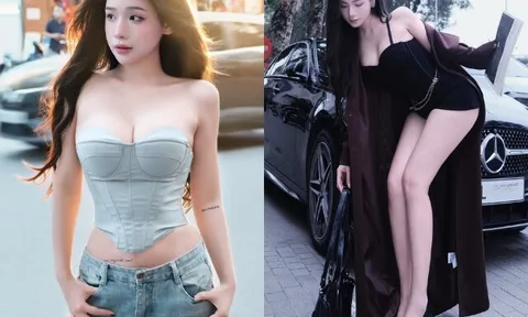 Hot girl đi đẻ được nam thần VTV cho ở phòng tổng thống, sau sinh khoe dáng đẹp siêu thực giữa đường phố Hà Nội