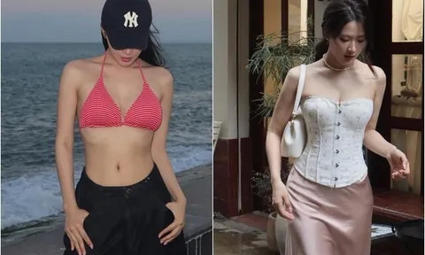 "Nữ Thiếu tá" hot trên VTV ngoài đời đẹp mong manh, ảnh ở biển hút vạn like