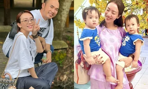 Tiến Luật tiết lộ làm điều này đầu tiên khi biết có 2 cô con gái, bà xã Thu Trang "quên" cả chồng vì cặp song sinh