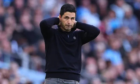 Cú ngã tại Etihad lột trần giới hạn năng lực của Mikel Arteta?