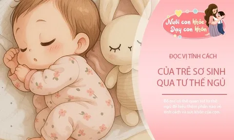 Đọc vị tính cách trẻ sơ sinh qua tư thế ngủ quen thuộc