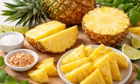 Dứa chín vàng hấp dẫn nhưng nhiều người sợ rát lưỡi: Mách bạn mẹo ăn chuẩn vừa ngon vừa an toàn