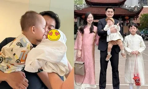 Ly Kute sinh con trai thứ 3, nhóc tì Sony kháu khỉnh được khen giống hệt anh trai