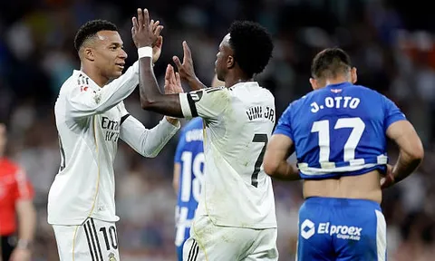 Chấm điểm Real Madrid: Vinicius rực sáng; Mbappe giải hạn