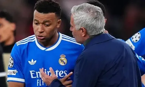 Mbappe thả tim bài viết ủng hộ Mourinho về Real Madrid