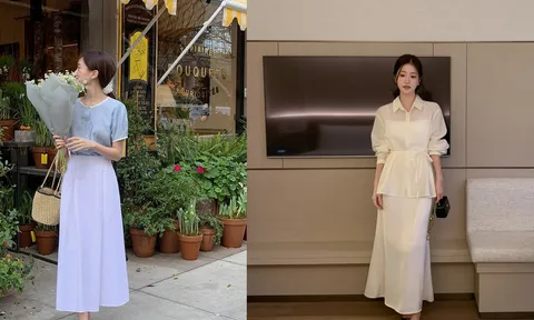 Chân váy suông mùa hè: 4 cách phối đồ đơn giản mà vẫn chuẩn thanh lịch, thời thượng
