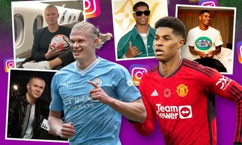 10 ngôi sao Premier League gây bão Instagram: Rashford thứ 9, Haaland "hít khói"