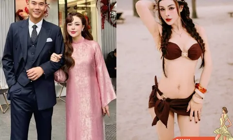 Mẹ đơn thân Hà Nội khoe dáng nõn nà với bikini sau 4 tháng sinh con thứ ba, chồng là "anh bộ đội 1m86 điển trai nhất nhì VTV"