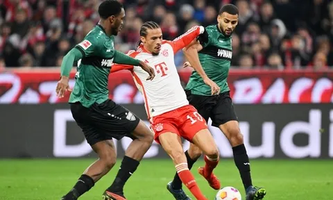 Leroy Sane ca ngợi hàng thủ Bayern Munich sau trận thắng VfB Stuttgart