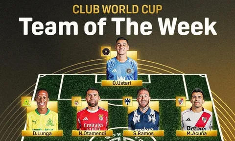 Đội hình xuất sắc nhất vòng 1 FIFA Club World Cup: Cặp trung vệ kỳ cựu; 1 sao Chelsea