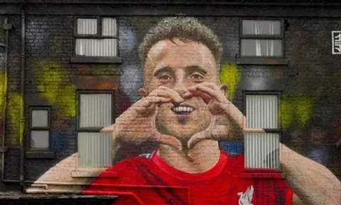 Tranh tường Diogo Jota hoàn thành, fan Liverpool xúc động tưởng niệm