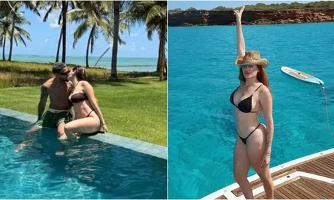 Bị loại khỏi tuyển Brazil, Joelinton đi xả hơi cùng vợ đẹp nóng bỏng