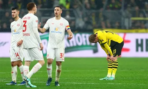 3 điều rút ra sau trận hòa tai hại của Dortmund trước Mainz 05