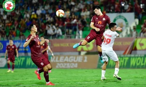 Ngoại binh tỏa sáng phút 90+5, Bình Định thoát thua Hải Phòng