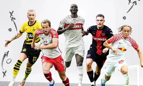 Bundesliga nhiều cơ hội giành 5 suất dự C1 mùa sau