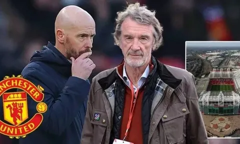 Ten Hag sẽ bị Sir Jim Ratcliffe trảm nếu không giúp M.U cải thiện