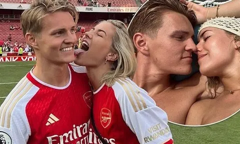 Bạn gái xinh đẹp, tinh nghịch của Odegaard