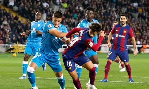 Thắng nghẹt thở đội bét bảng, Barca trở lại top 3 La Liga