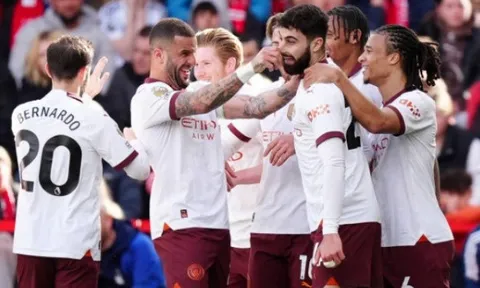 Cầu thủ tốt nhất và tệ nhất Man City trong chiến thắng trước Forest