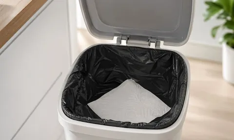  Chỉ cần đặt một tờ giấy vào thùng rác: Mẹo nhỏ tiện lợi bất ngờ