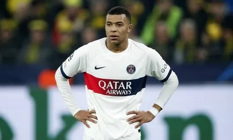 Kylian Mbappe không vui dù PSG giành vé đi tiếp