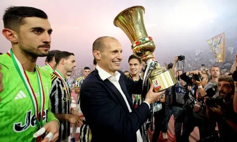 Giúp Juventus vô địch Coppa Italia, Allegri đi vào lịch sử